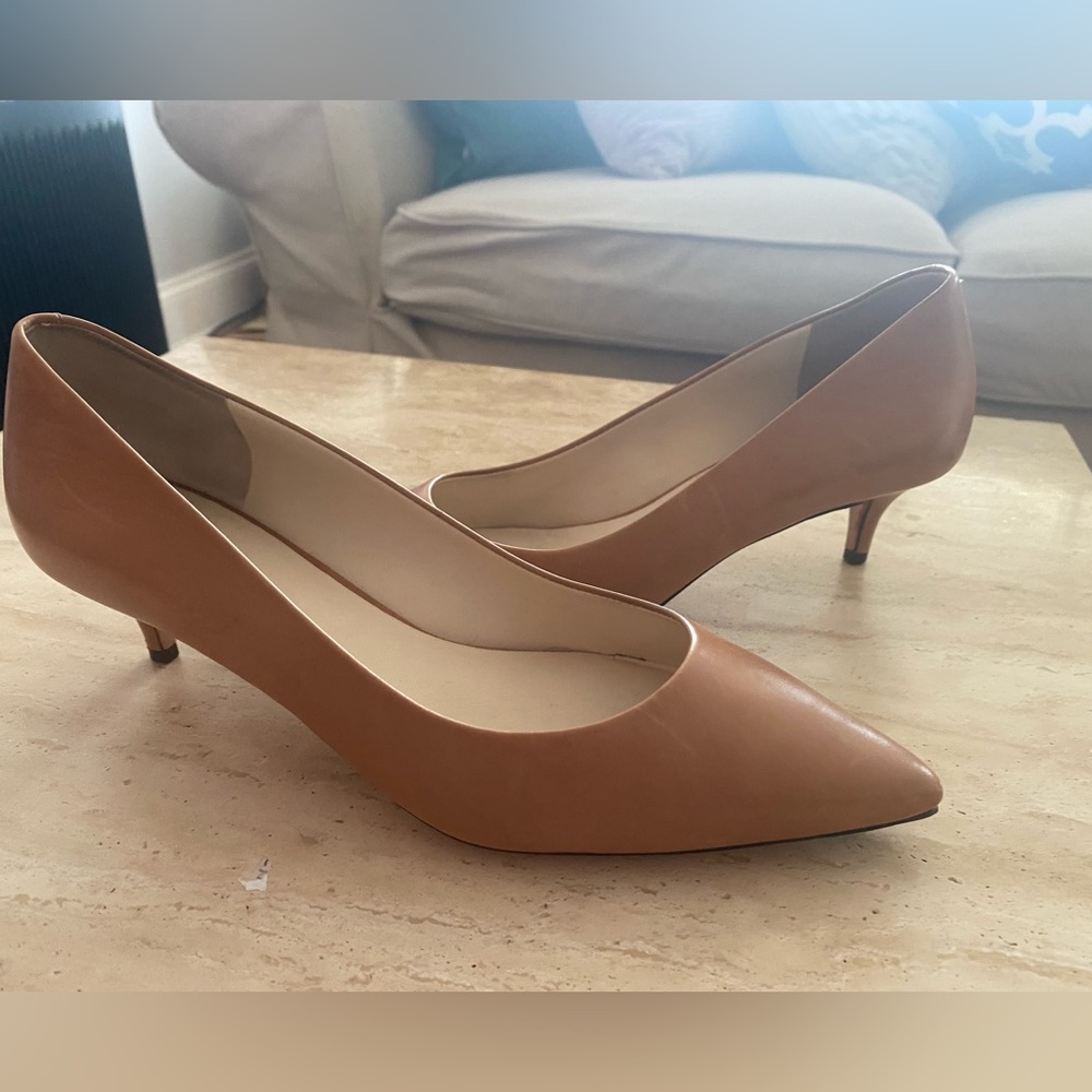 Cole Haan Leather Kitten Heels